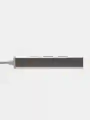 Серебряный usb разветвитель 3 порта + 1 Type-с порт
