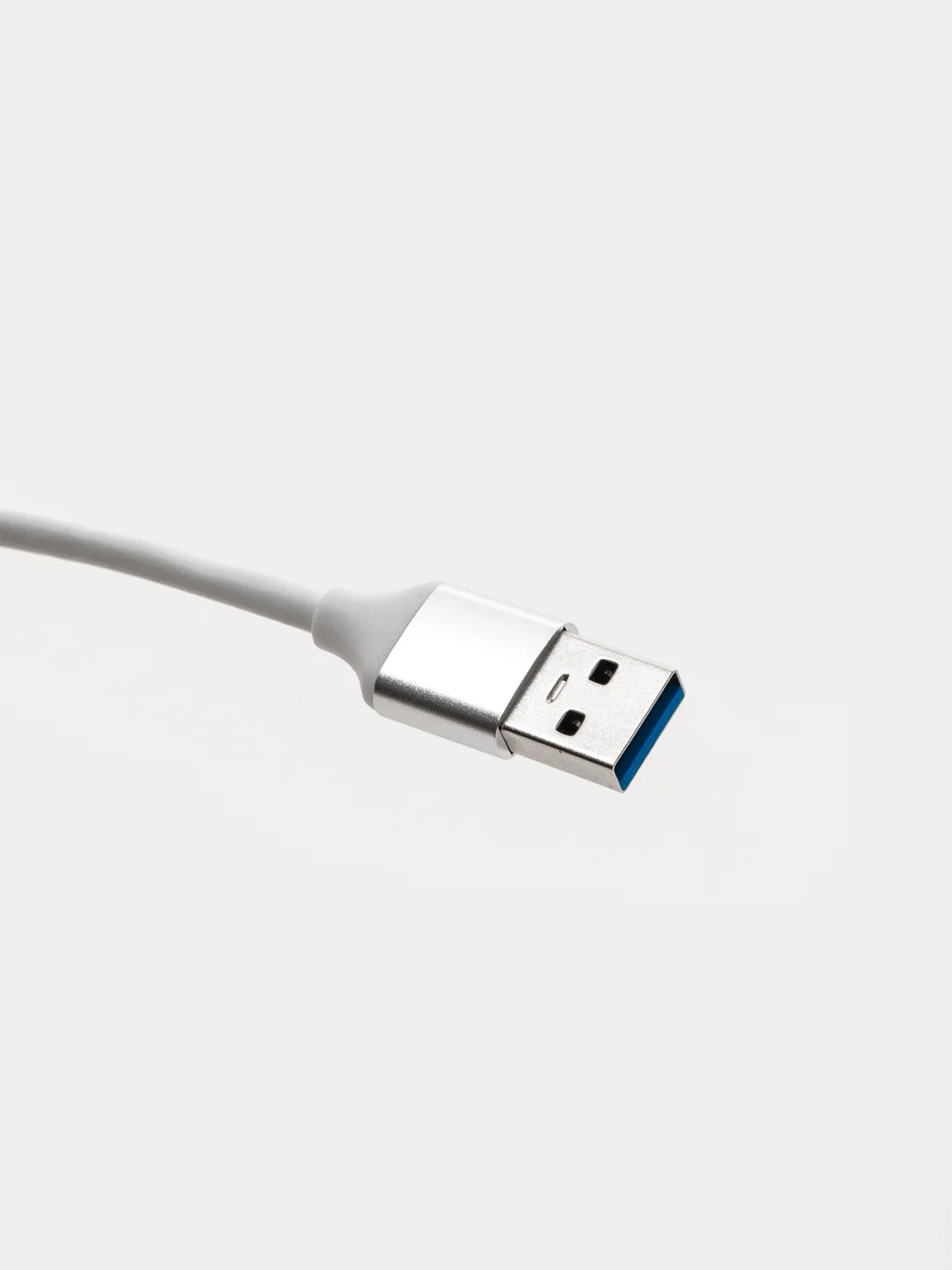 Серебряный usb разветвитель 3 порта + 1 Type-с порт