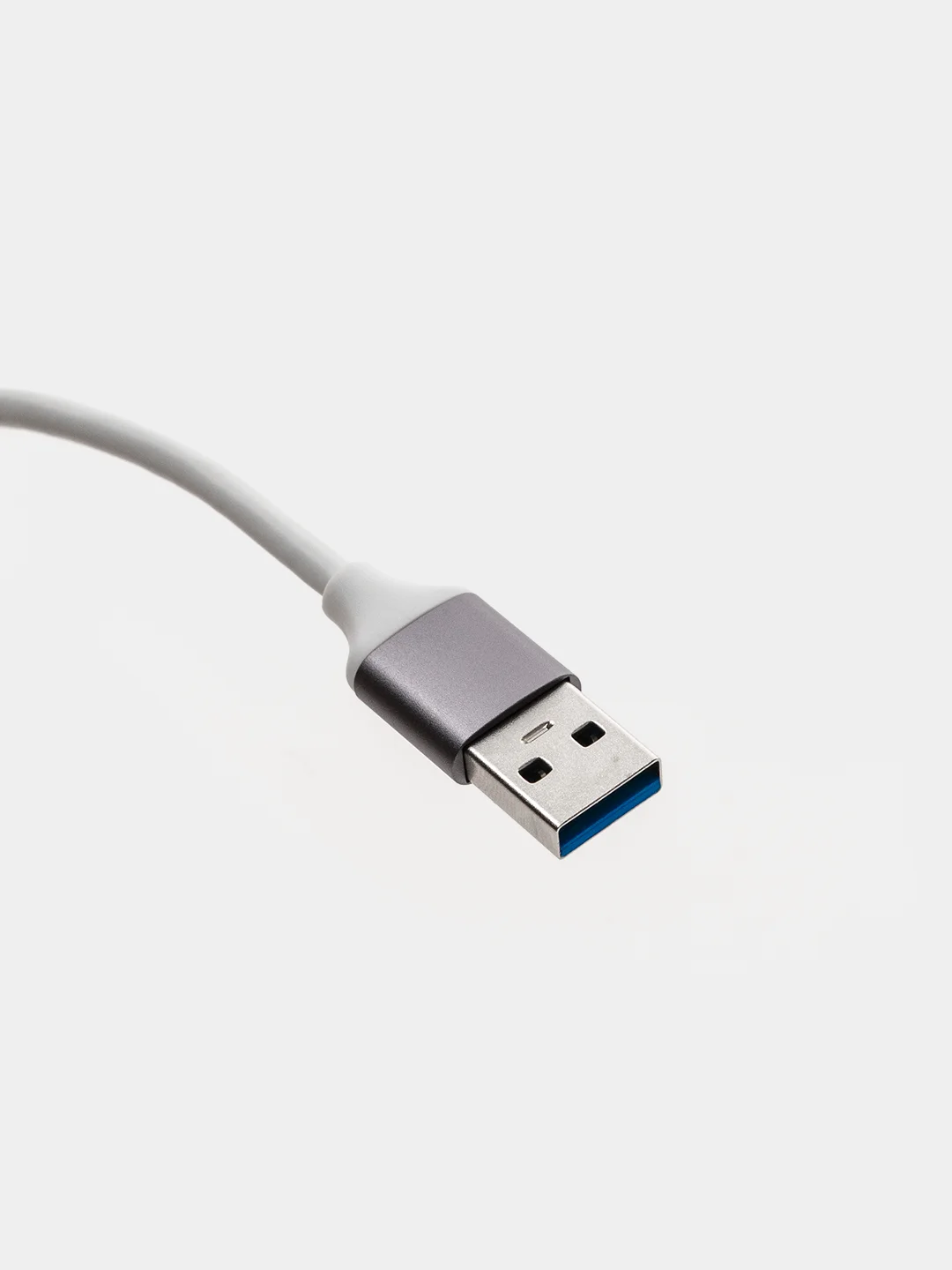 Серебряный usb разветвитель 3 порта + 1 Type-с порт