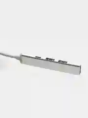 Серебряный type-c хаб, USB разветвитель 3 порта + 1 Type-С порт