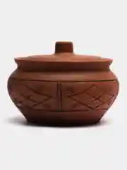 Горшок керамический 2л в духовку, кастрюля, супница, жаровня в СВЧ