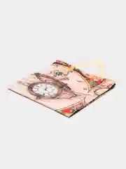 Бежевый подарочный пакет пластик 30*30*10см