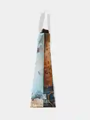 Бирюзовый подарочный пакет пластик 30*30*10см