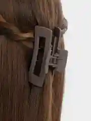 Шоколадный крабик для волос, матовая прямоугольная заколка-краб