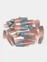 Красный накладные ногти, с дизайном