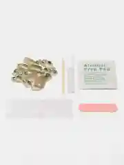 Кремовый накладные ногти, с дизайном