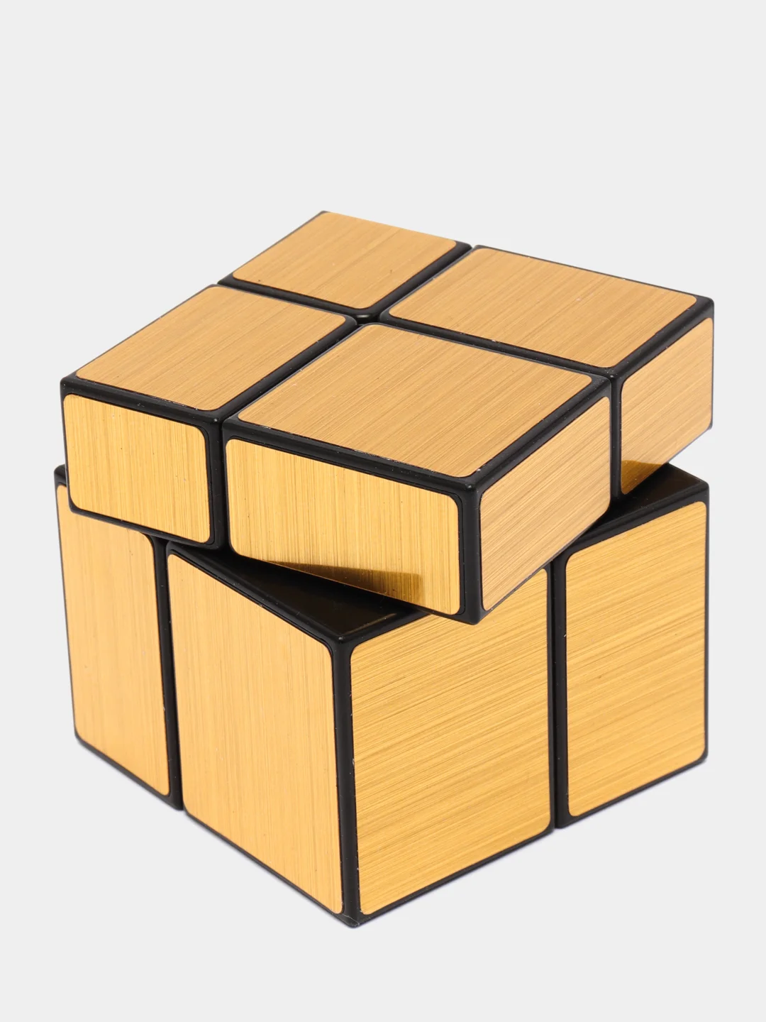 Зеркальный Кубик 2x2x2 непропорциональный (золотой) Грани одного цвета, но разного размера