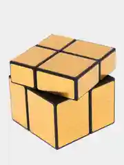 Зеркальный Кубик 2x2x2 непропорциональный (золотой) Грани одного цвета, но разного размера