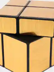 Зеркальный Кубик 2x2x2 непропорциональный (золотой) Грани одного цвета, но разного размера