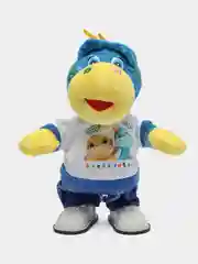 Голубой музыкальный дракон, игрушка, динозавр танцующий