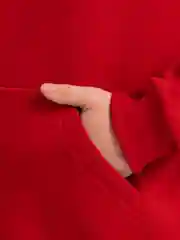 Красный толстовка с капюшоном, унисекс