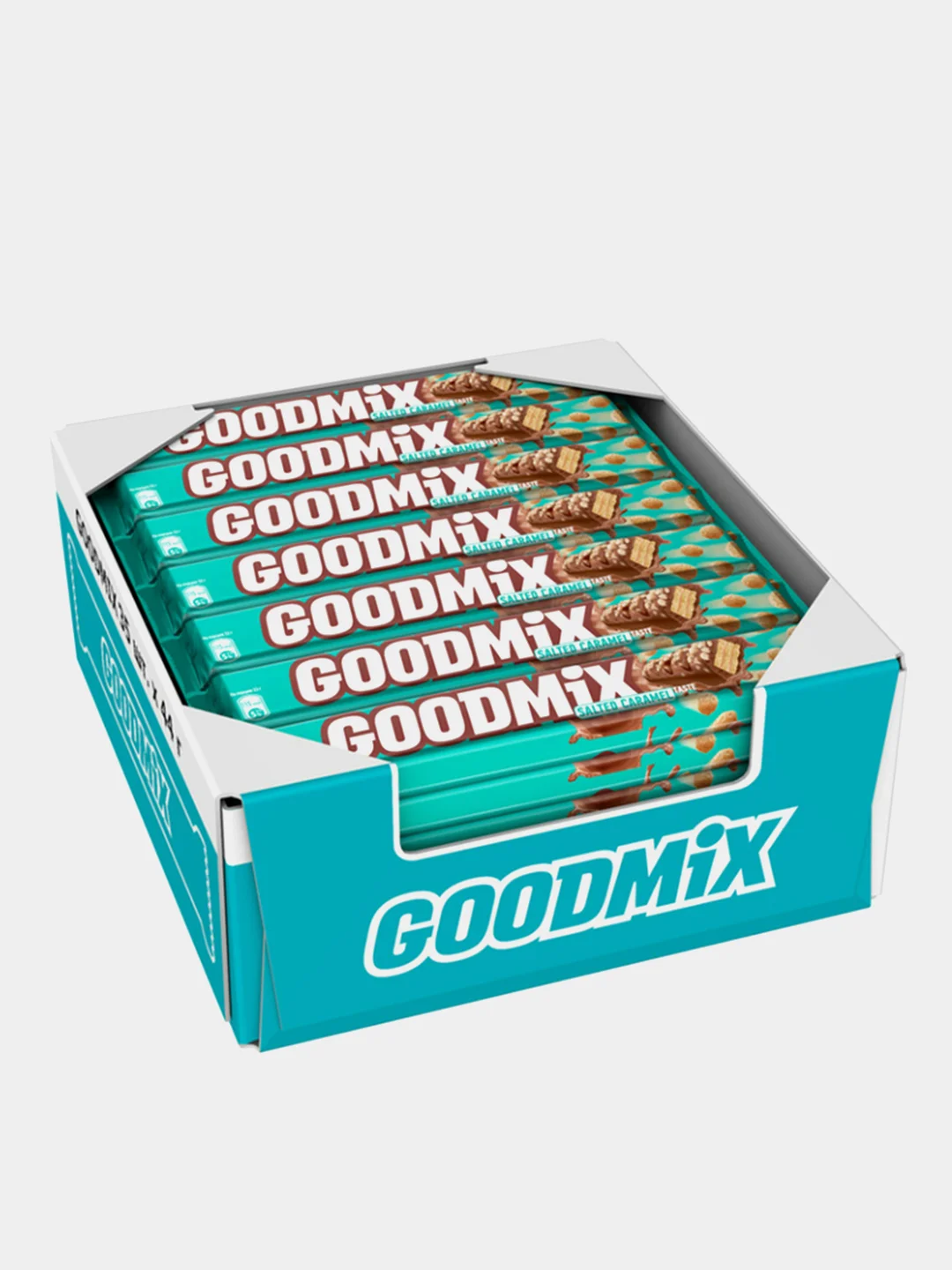 Шоколадный батончик с хрустящей вафлей GOODMIX со вкусом соленой карамели, 44г