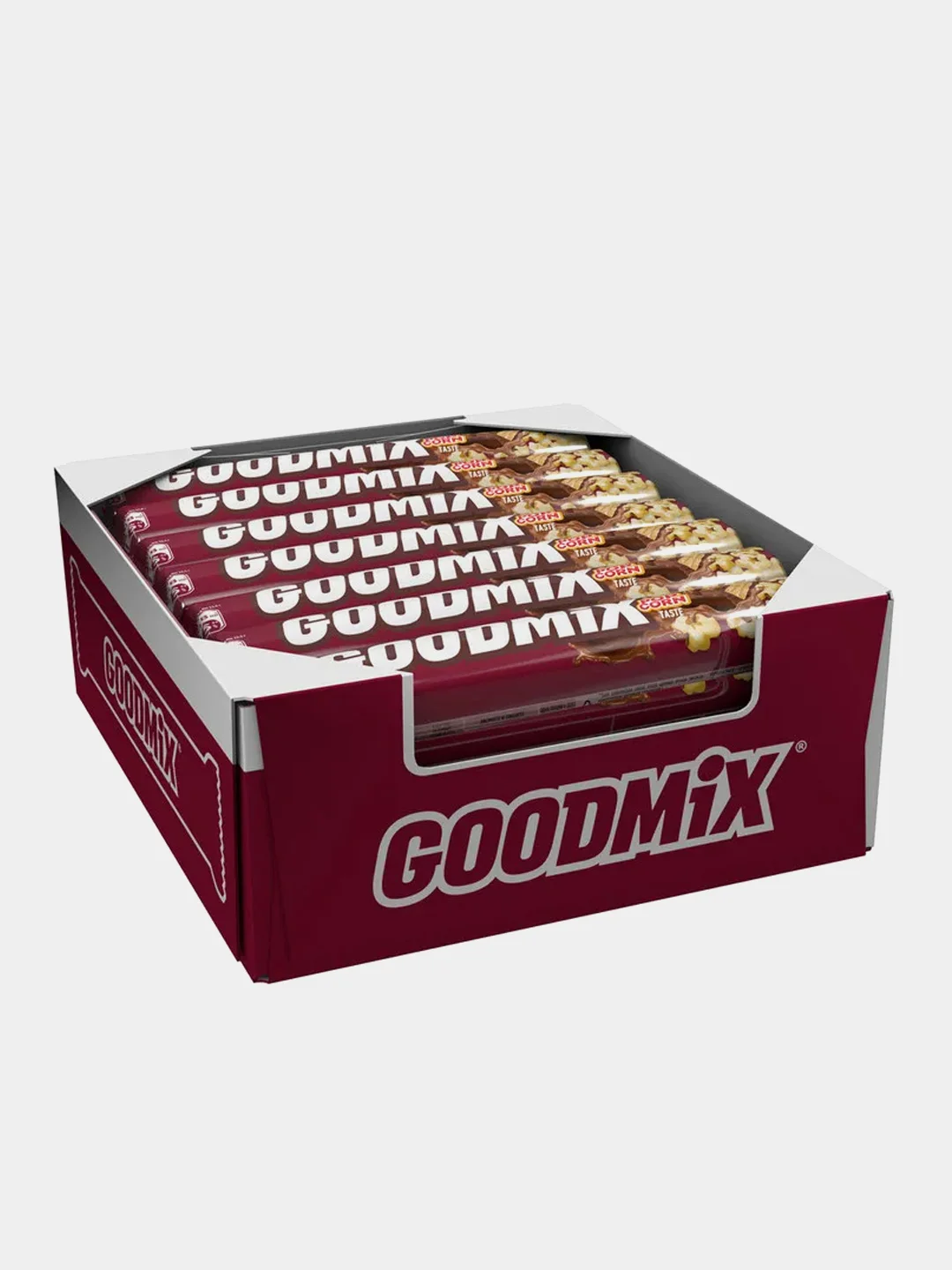 Шоколадный мини-батончик с хрустящей вафлей GOODMIX со вкусом попкорна, 45гр