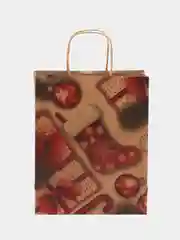 Пакет подарочный новогодний, для подарка 10 штук "Christmas Kraft", Золотая Сказка, 591961