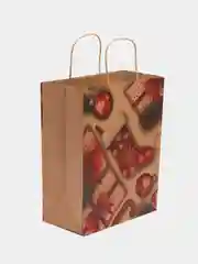 Пакет подарочный новогодний, для подарка 10 штук "Christmas Kraft", Золотая Сказка, 591961