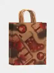Пакет подарочный новогодний, для подарка 10 штук "Christmas Kraft", Золотая Сказка, 591961