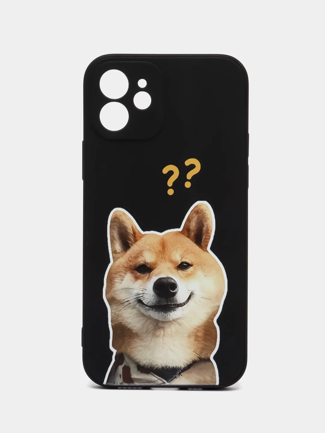 Угольный чехол для iPhone 11, 12, 13, 14, с принтом, с защитой камеры