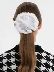Белый белый бант, 12 см, 1 штука