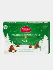 Конфеты Родные Просторы с фундуком и вафельной крошкой, Россия-Щедрая душа, 180г