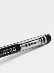 Маркер перманентный (нестираемый) BRAUBERG "Jet", ЧЕРНЫЙ, супертонкий металлический наконечник, 0,5 мм, 150507