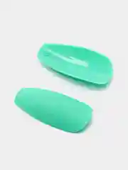 Молочный накладные ногти, с дизайном