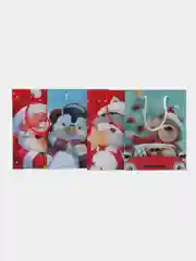 Пакет подарочный новогодний, для подарка 4 штуки Christmas Animals, Золотая Сказка, 591956
