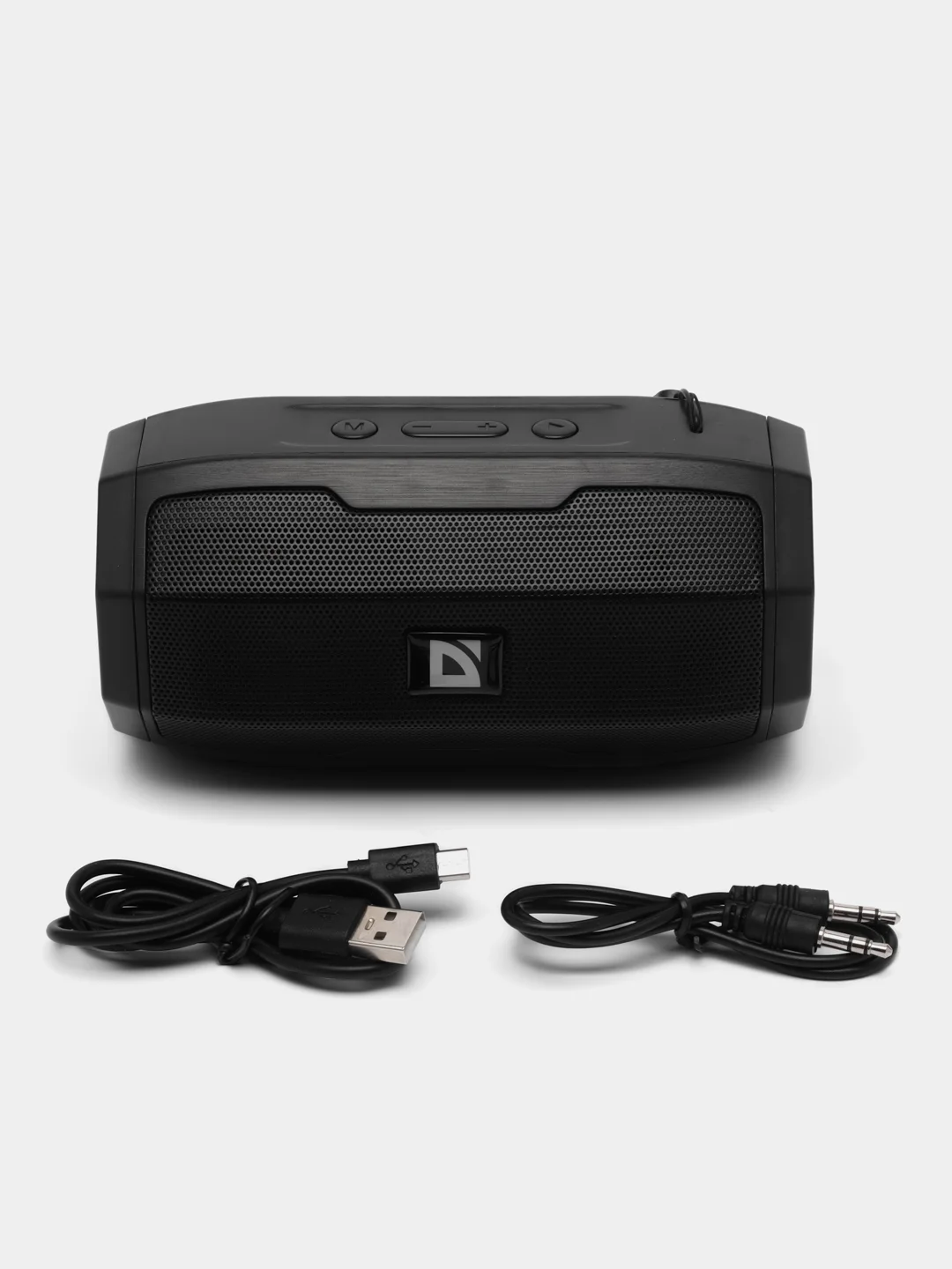 Колонка портативная Defender G36, 5 Вт, Bluetooth, FM-тюнер, USB, черная, 513813
