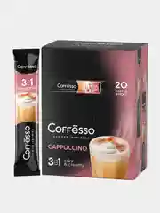 Кофейный напиток растворимый Coffesso Cappuccino 3 в 1, 20 стиков, 300 г