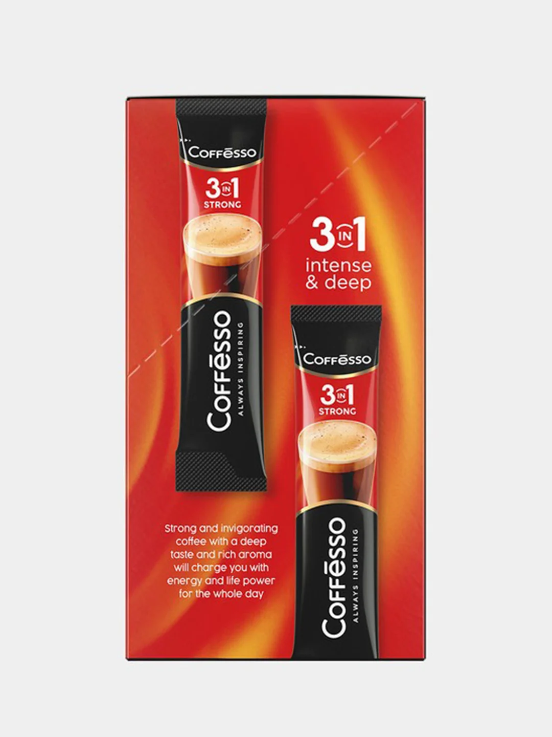 Кофейный напиток растворимый Coffesso Strong 3 в 1, 20 стиков, 300 г