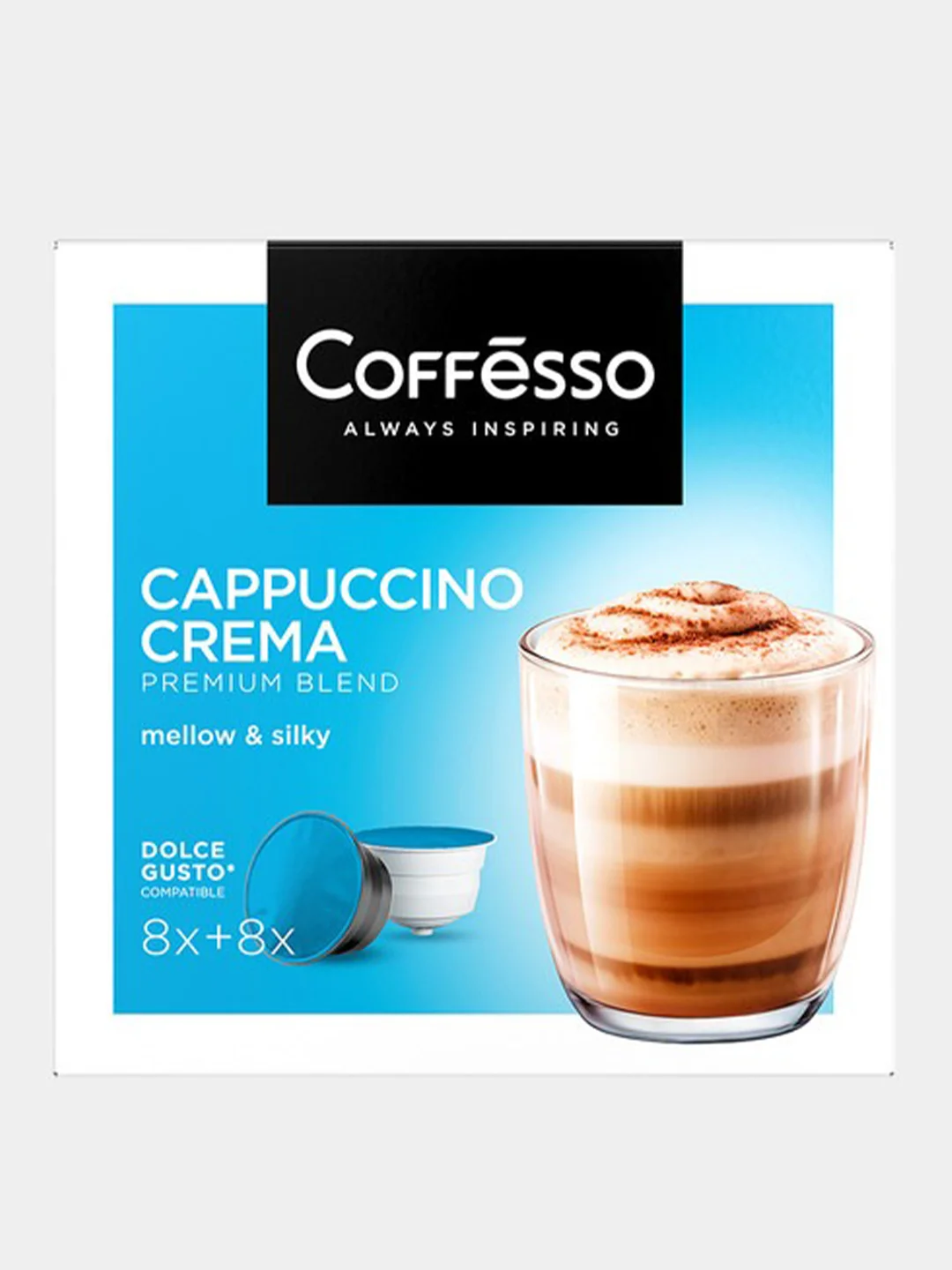 Капсулы Coffesso Сappuccino Crema для кофемашины Dolce Gusto, 16 штук, 192 гр