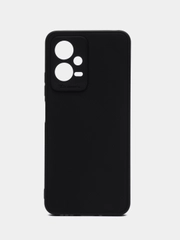 Чехол для Xiaomi Redmi Note 12 5G, Сяоми Редми Нот 12 5G, силиконовый, матовый, черный