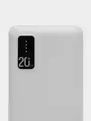 Белый внешний аккумулятор Premium 20000 mAh, Power Bank, повербанк