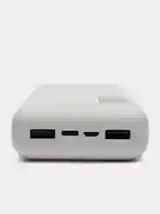 Белый внешний аккумулятор Premium 20000 mAh, Power Bank, повербанк