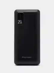 Черный внешний аккумулятор Premium 20000 mAh, Power Bank, повербанк