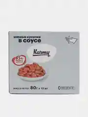 Karmy STERILIZED Курица в соусе, 80 г, корм для стерил. кошек и кастр. котов старше 1 года