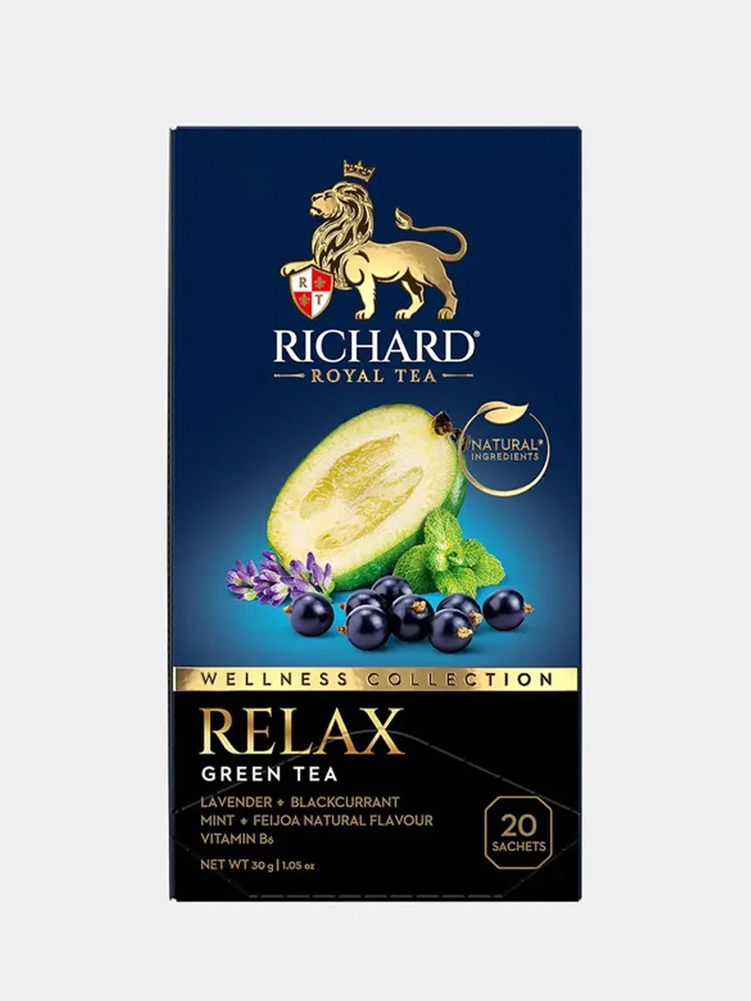 Чай зеленый байховый RICHARD RELAX 20 саше, 30 гр