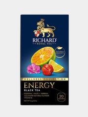 Чай черный байховый RICHARD ENERGY 20 саше, 34 гр