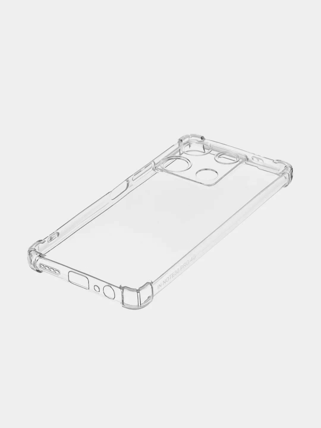Прозрачный противоударный чехол BROSCORP для Infinix Note 30 Pro, силиконовый, с усиленными углами