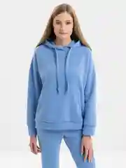 Небесно-голубой костюм женский, однотонный