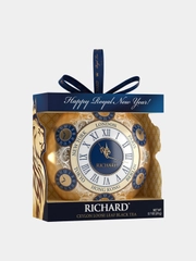 Цейлонский черный листовой чай Richard Christmas Toy Часы, ж/б, 20гр
