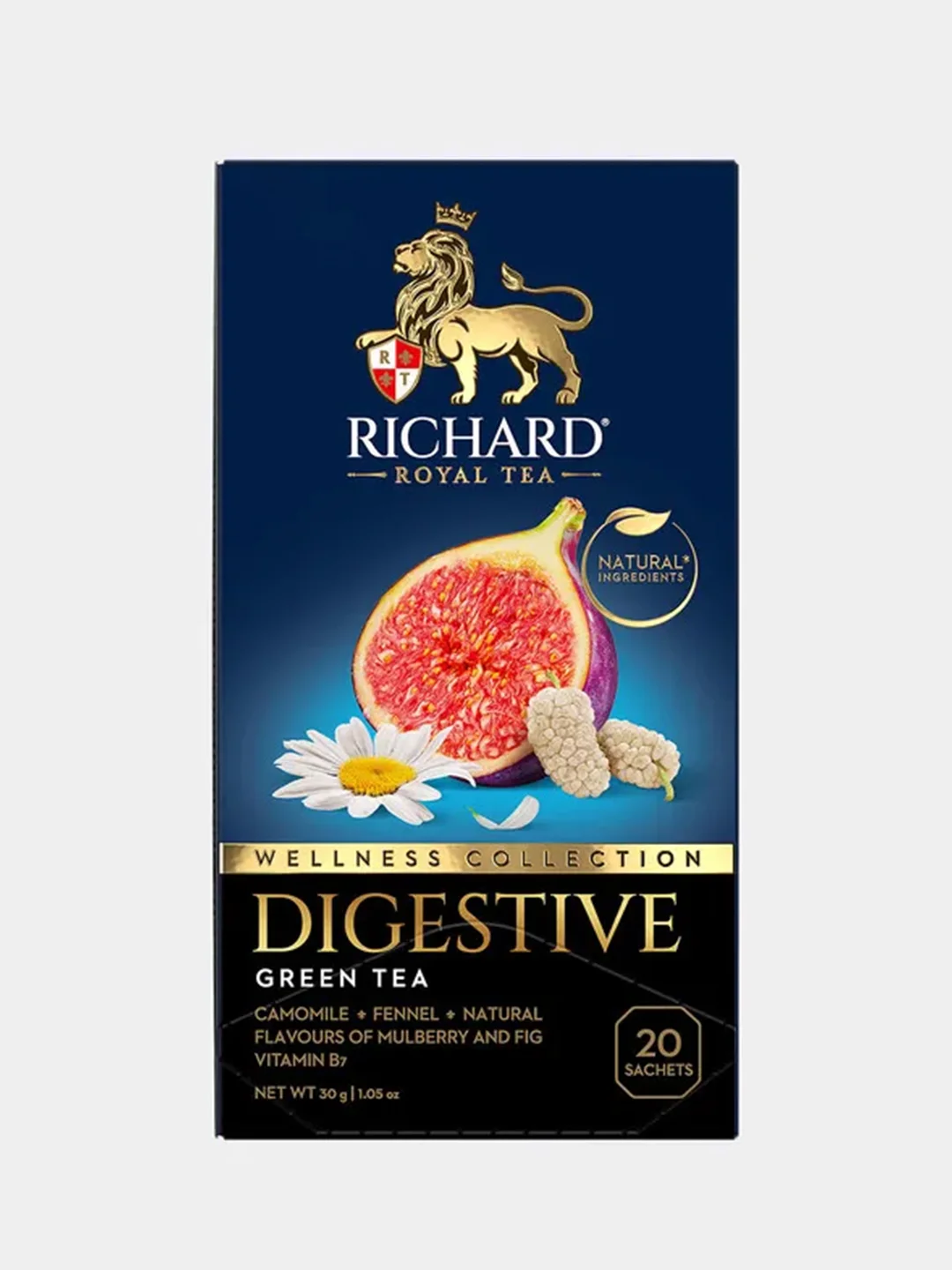 Чай зеленый байховый RICHARD DIGESTIVE, 20 саше, 30 гр