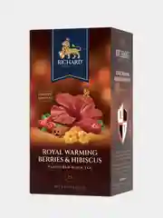 Чай чёрный ароматизированный Richard ROYAL WARMING BERRIES & HIBISCUS, 25 саше, 42,5 гр