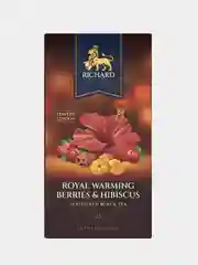 Чай чёрный ароматизированный Richard ROYAL WARMING BERRIES & HIBISCUS, 25 саше, 42,5 гр