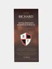 Чай чёрный ароматизированный Richard ROYAL WARMING BERRIES & HIBISCUS, 25 саше, 42,5 гр