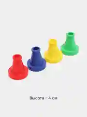 Черный набор фишек большого размера для настольных игр, для маленьких детей, высота 4 см