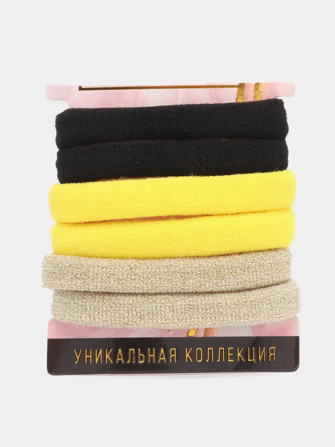 Резинка для волос эластичная, 3,5 см, 6 шт в упаковке