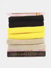 Резинка для волос эластичная, 3,5 см, 6 шт в упаковке
