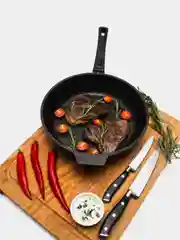 Белый сковорода со съемной ручкой и крышкой 24 26 28 см, антипригарное покрытие
