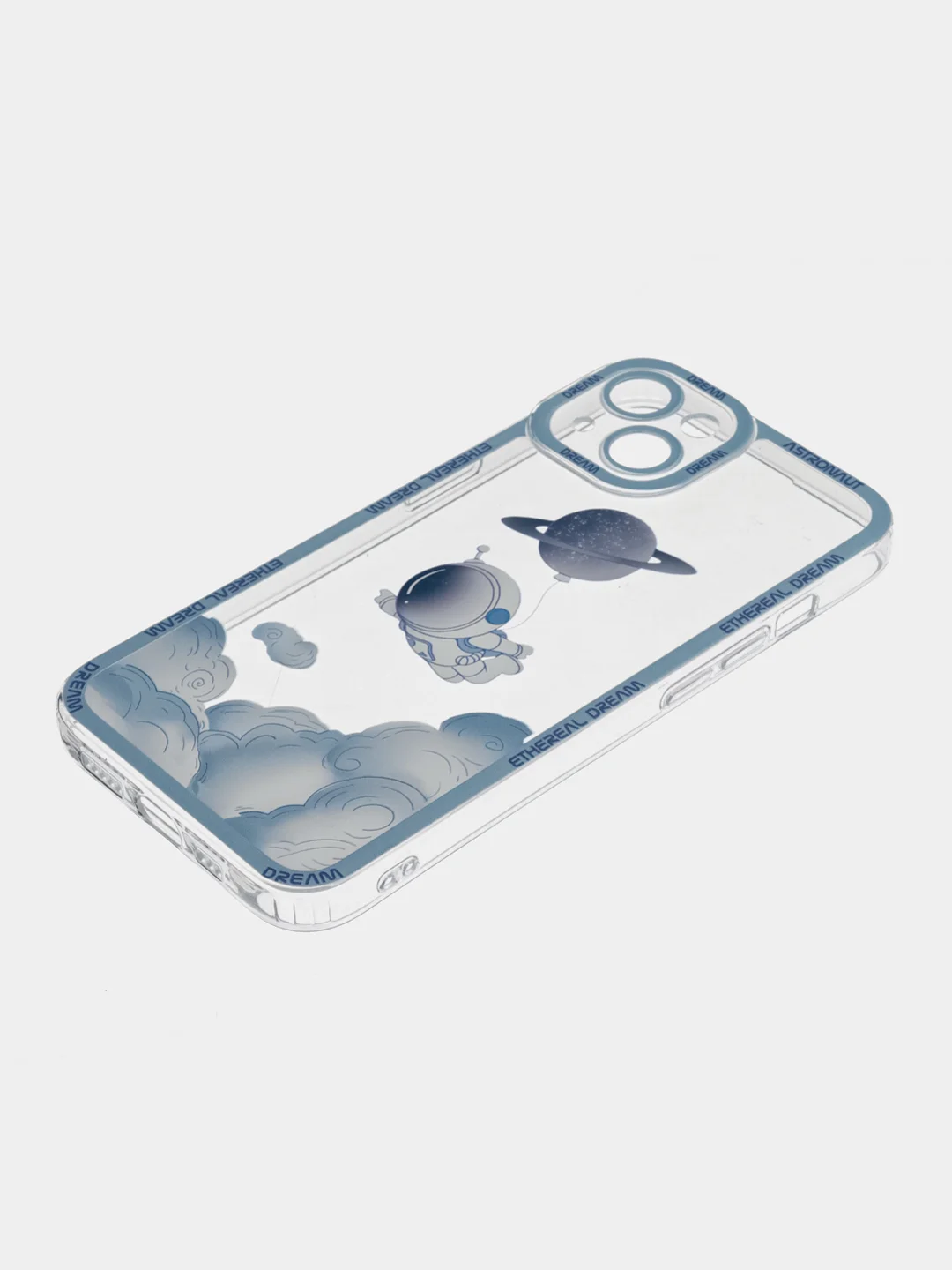 Пурпурный чехол для iPhone 11 12 13 14 Pro Max с принтом с защитой камеры космос астронавт айфон
