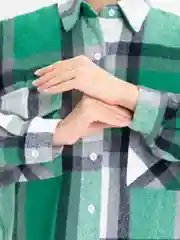 Красный женская весенне-летняя рубашка в клетку, оверсайз